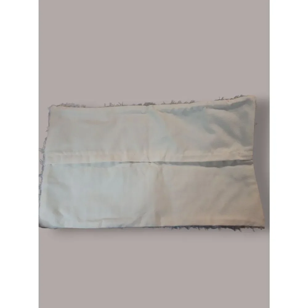 Bohemian Style Textured Ivory & Cream  Throw Pillow Cover New